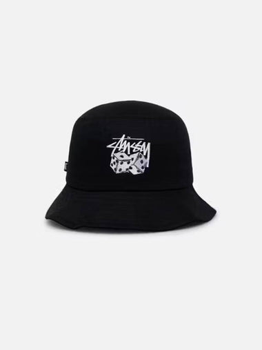 AU Australia PAIR OF DICE Bucket Hat ST7M0115 Black ONE SIZE - STUSSY - BALAAN 1