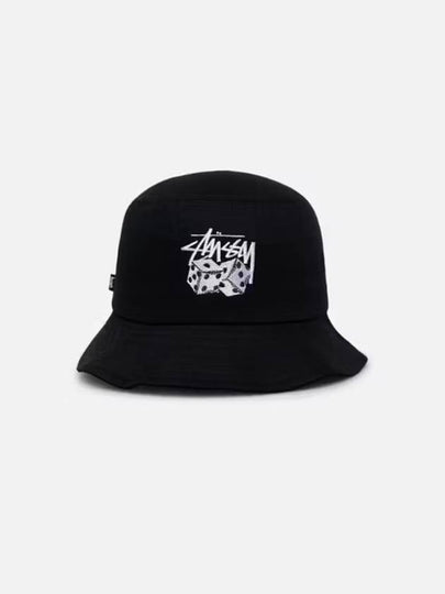 Pair Of Dice Bucket Hat Black - STUSSY - BALAAN 2