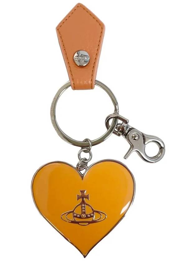 ORB logo mirror heart keyring 8203011WU OM0014 G405 - VIVIENNE WESTWOOD - BALAAN 1