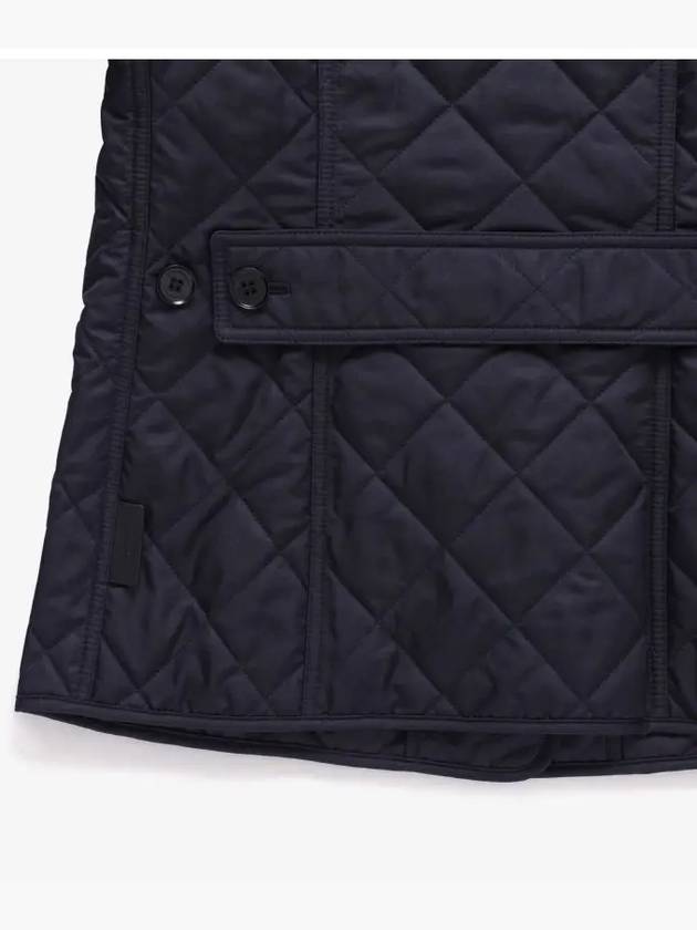 New Frankby Quilted Jacket Navy - BURBERRY - BALAAN 5