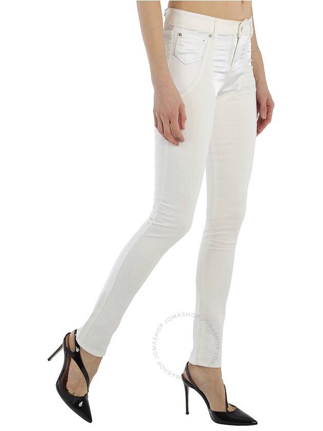 Filles A Papa Ladies Pants White Satine Jeans, Waist Size 27" - FILLES A PAPA - BALAAN 2