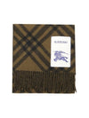 Check Logo Patch Cashmere Scarf Camp - BURBERRY - BALAAN 1