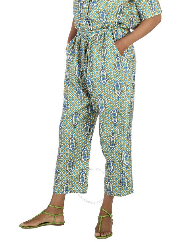 La Double J Ladies Santachiara Geometric-Pattern Palazzo Trousers, Size XS/S - LA DOUBLEJ - BALAAN 2