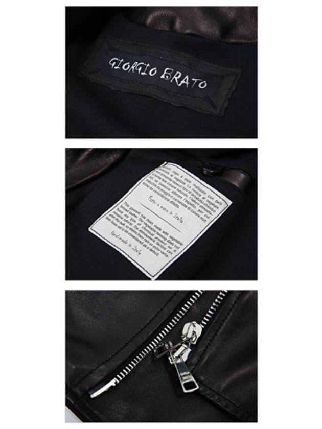 Men's Leather Jacket 7206 NERO - GIORGIO BRATO - BALAAN 8