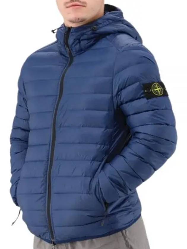 Loom Woven Chambers R Nylon Down TC Light Hoodie Down Jacket Avio Blue - STONE ISLAND - BALAAN 2