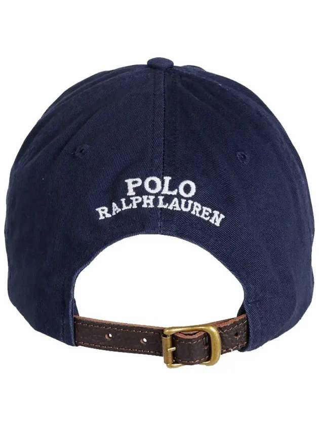 Embroidered Bear Ball Cap Navy - POLO RALPH LAUREN - BALAAN 4