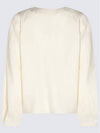 Arseine Linen Wool Blend Shirt Ivory - LORO PIANA - BALAAN 3