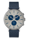 Fairfield Supernova Chronograph Leather Watch Silver Blue - TIMEX - BALAAN 3