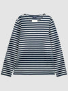 Meridien Modern Long Sleeve T-Shirt Ecru Marine - SAINT JAMES - BALAAN 3