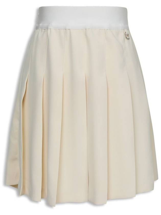 Pleated Banding Skirt Skirt Shorts Ivory MCSS24SK1IV - MACKY - BALAAN 3