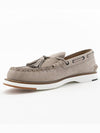 Men's Nubuck Tassel Leather Driving Slip-on Shoes Beige XXM02G0EJ906RNC416 - TOD'S - BALAAN 3