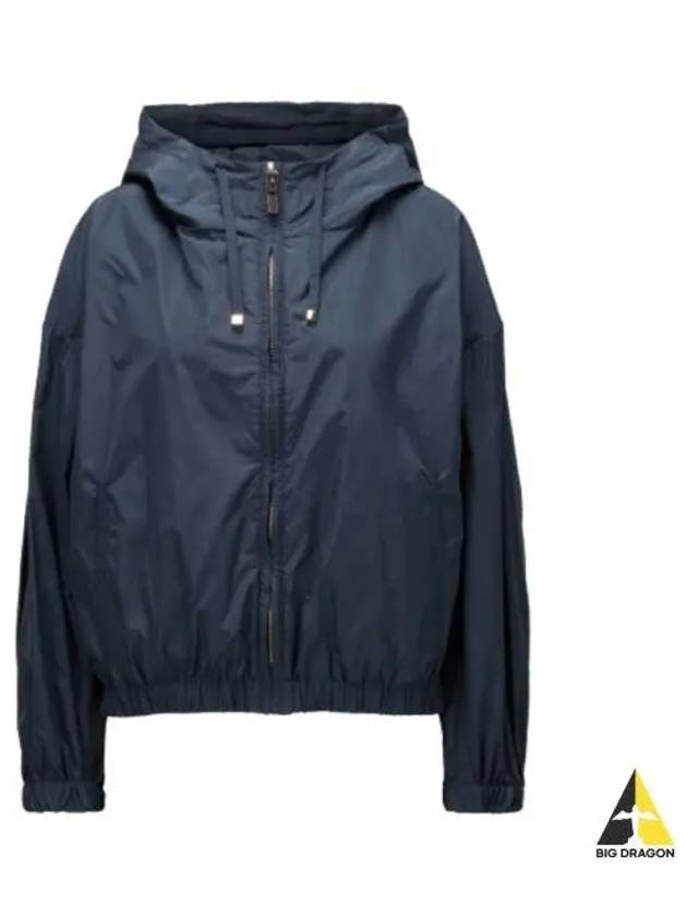 Taffci Water Repellent Drawstring Hooded Zip-up Jacket Ultramarine - MAX MARA - BALAAN 2