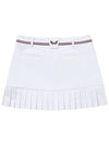 Golf Wear Back Pleated Culotte Golf Skirt WB21SUWQ01WH White - WHITEBALL - BALAAN 4