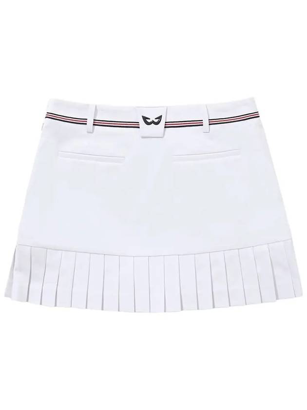 Golf Wear Back Pleated Culotte Golf Skirt WB21SUWQ01WH White - WHITEBALL - BALAAN 4