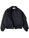 Logo Print Bomber Jacket Black - 1017 ALYX 9SM - BALAAN 11