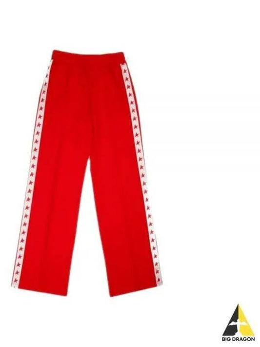 Side Star Logo Track Pants Red - GOLDEN GOOSE - BALAAN 2