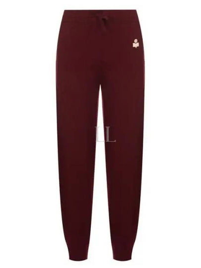 KIRA Knit Track Pants Dark Red - ISABEL MARANT - BALAAN 2