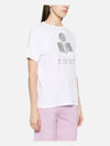 Zwell Logo Print Short Sleeve T-Shirt White - ISABEL MARANT - BALAAN 2