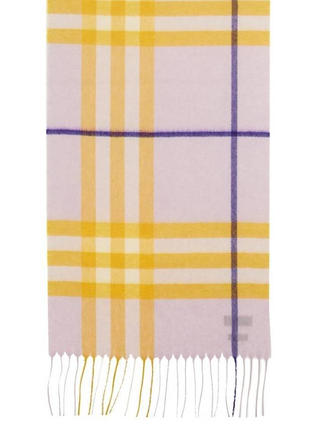 Check Cashmere Scarf Pink - BURBERRY - BALAAN 3