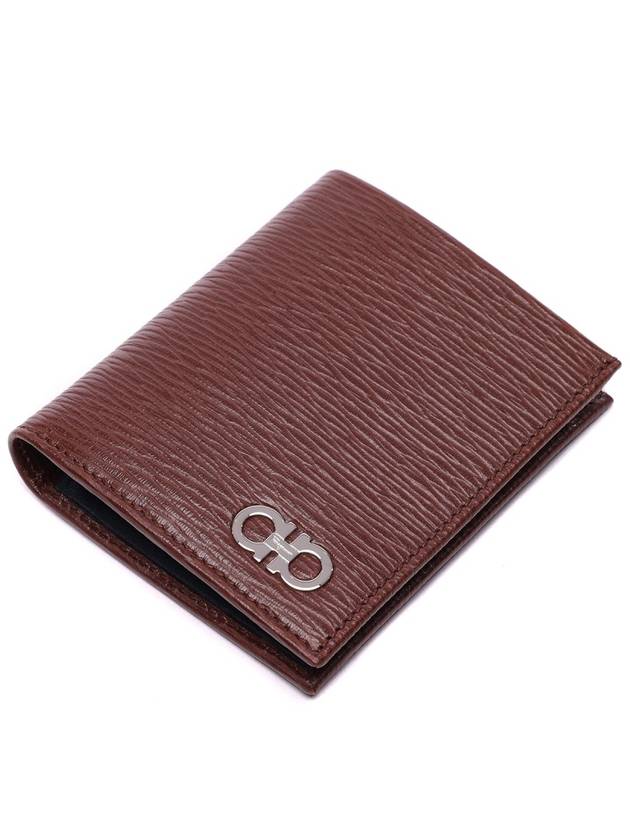 Revival Gancini Half Wallet Brown - SALVATORE FERRAGAMO - BALAAN 6