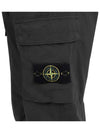 Stretch Cotton Tela Paracadute Cargo Straight Pants Dark Grey - STONE ISLAND - BALAAN 4