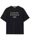 CL0196 FADED BLACK short sleeve t shirt - ACNE STUDIOS - BALAAN 4