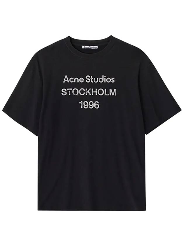 CL0196 FADED BLACK short sleeve t shirt - ACNE STUDIOS - BALAAN 4