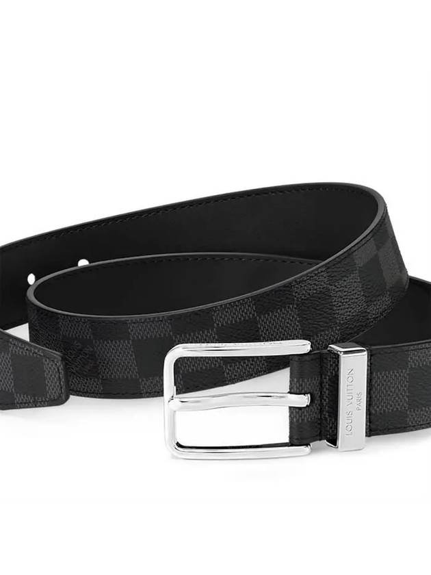 Pont Neuf 35MM Canvas Belt Grey - LOUIS VUITTON - BALAAN 4