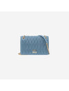 Matelasse Nappa Leather Mini Bag Marina Blue - MIU MIU - BALAAN 1