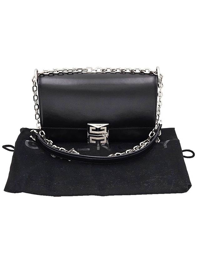 Givenchy BB50HEB15S001 Black 4G Chain Box Leather Small Shoulder Bag - GIVENCHY - BALAAN 2