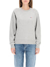 Tricolor Fox Patch Adjusted Sweatshirt Gray - MAISON KITSUNE - BALAAN 3