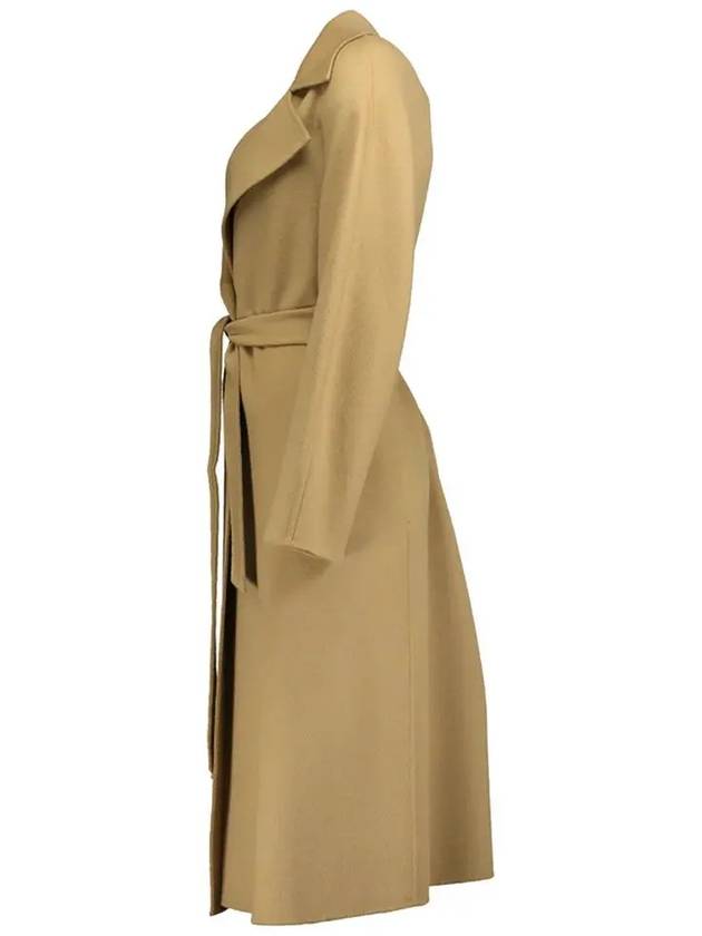 Women's Cles Virgin Wool Single Coat Camel - MAX MARA - BALAAN 5