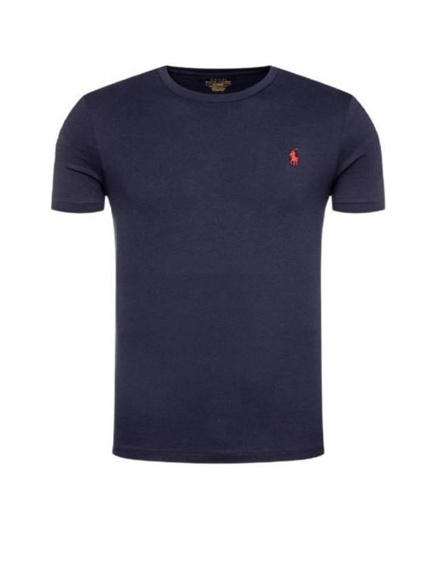 Men's Embroidered Pony Short Sleeve T-Shirt Navy - POLO RALPH LAUREN - BALAAN 2