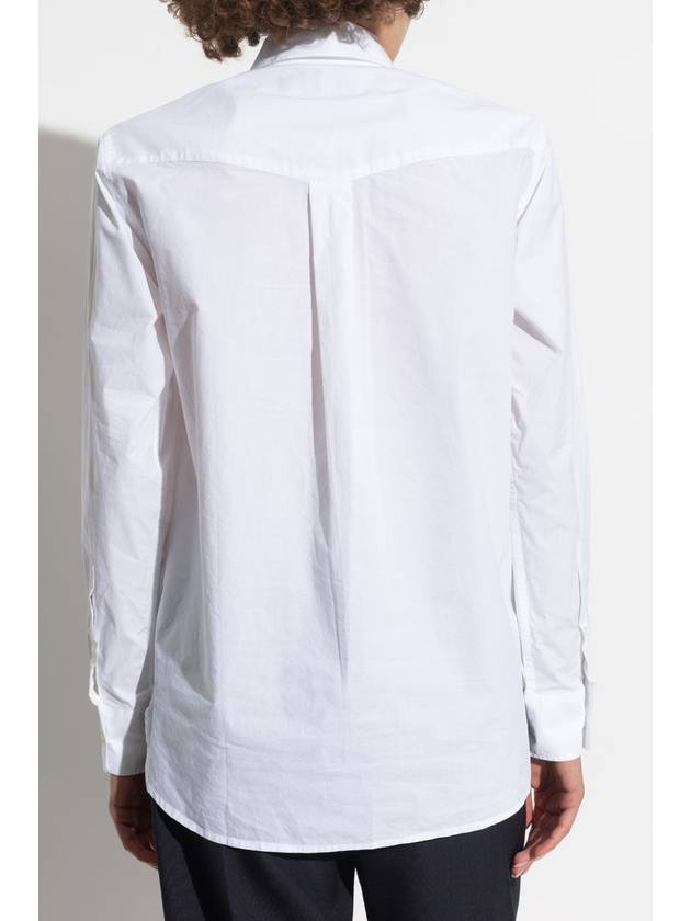 Officine Generale Cotton Shirt, Women's, White - OFFICINE GENERALE - BALAAN 4