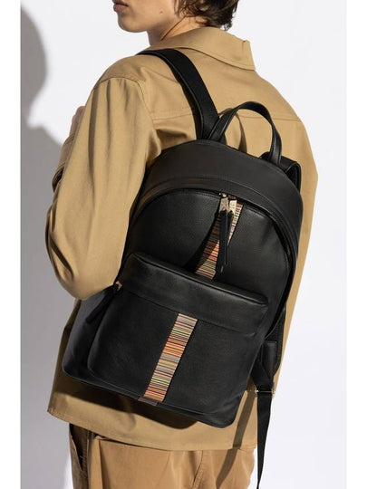 Paul Smith Leather Backpack, Men's, Black - PAUL SMITH - BALAAN 2