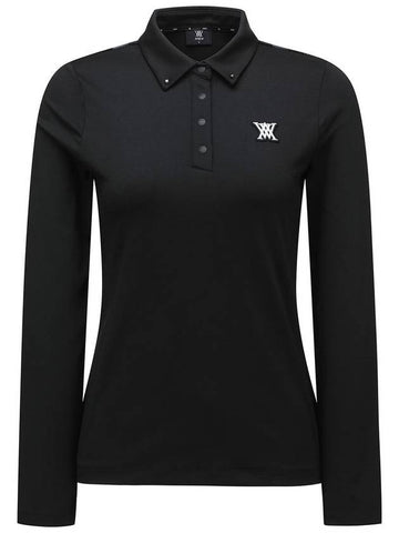 Official WOMEN SIGNATURE LOGO LONG T SHIRT BK - ANEWGOLF - BALAAN 1