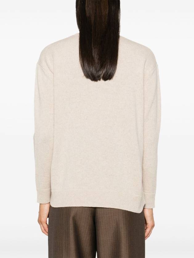 Plata crew neck knit top beige - MAX MARA - BALAAN 5