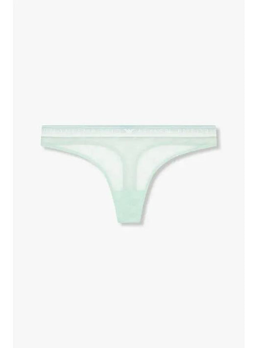 UNDERWEAR Women s Eagle Pattern Mesh Thong Mint - EMPORIO ARMANI - BALAAN 1