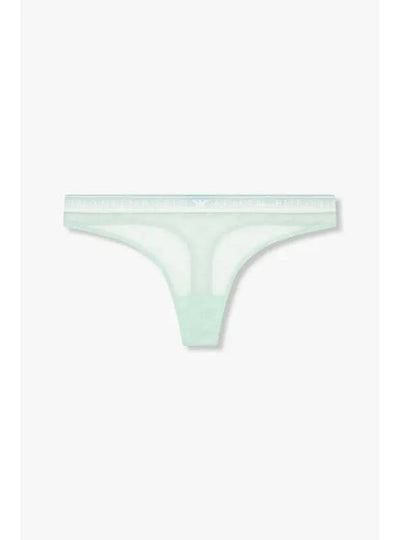 UNDERWEAR Women s Eagle Pattern Mesh Thong Mint - EMPORIO ARMANI - BALAAN 1