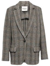 Charlyne Single Breasted Wool Blazer Jacket Grey - ISABEL MARANT - BALAAN 2