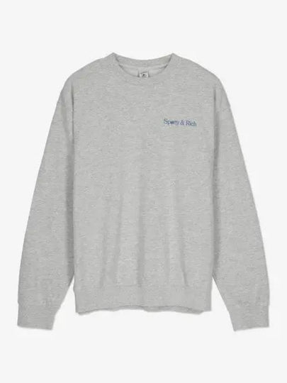 Racquet Club Logo Cotton Sweatshirt Grey - SPORTY & RICH - BALAAN 2