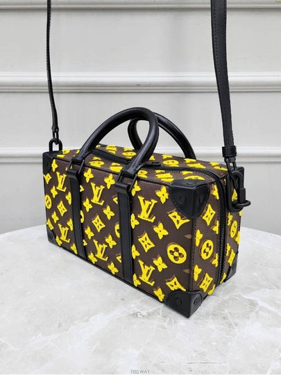 Lux You Monogram Yellow Velvet Speedy Trunk Tote Cross Bag - LOUIS VUITTON - BALAAN 2