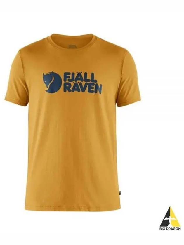 Men s logo t shirt OCHRE 87310160 M - FJALL RAVEN - BALAAN 1