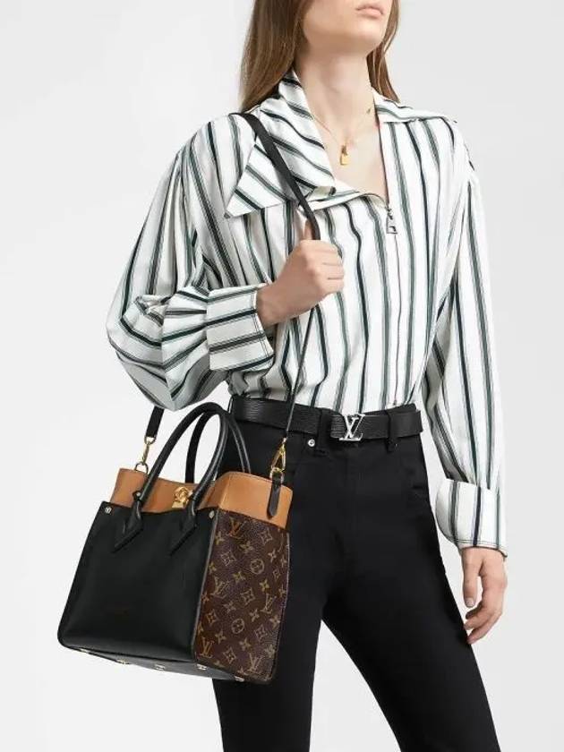 On My Side MM Tote Bag Noir - LOUIS VUITTON - BALAAN 10