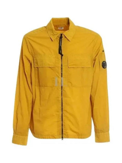 Chrome R Lens Wappen Overshirt Zip-Up Jacket Yellow - CP COMPANY - BALAAN 2