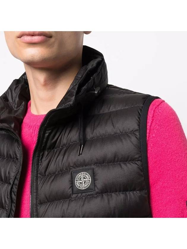 Wappen Patch Ripstone Nylon Padding Vest Black - STONE ISLAND - BALAAN 5