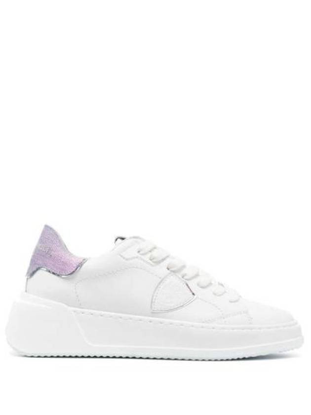 Tres Temple Leather Low Top Sneakers White - PHILIPPE MODEL - BALAAN 1