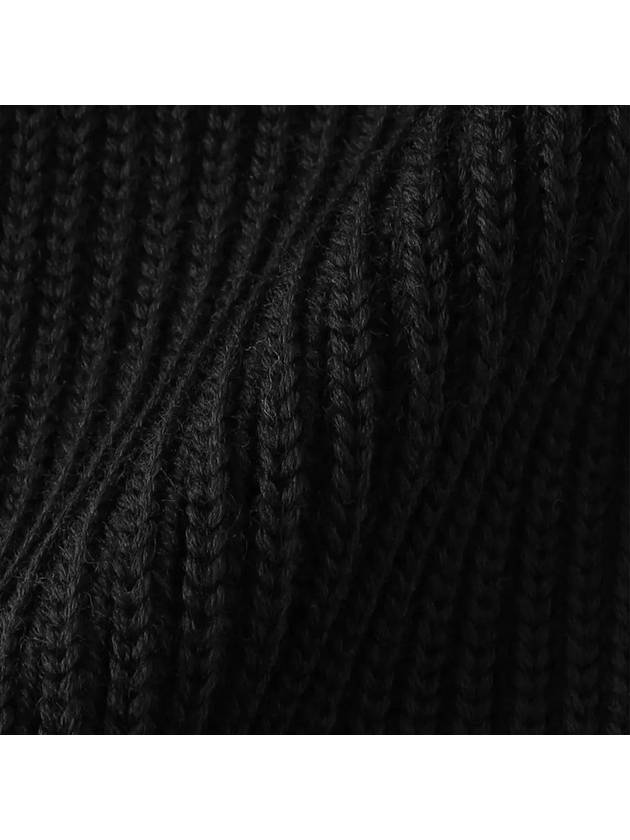 ribbed wool short muffler black SHORT SCARF BLACK - ANDERSEN-ANDERSEN - BALAAN 4