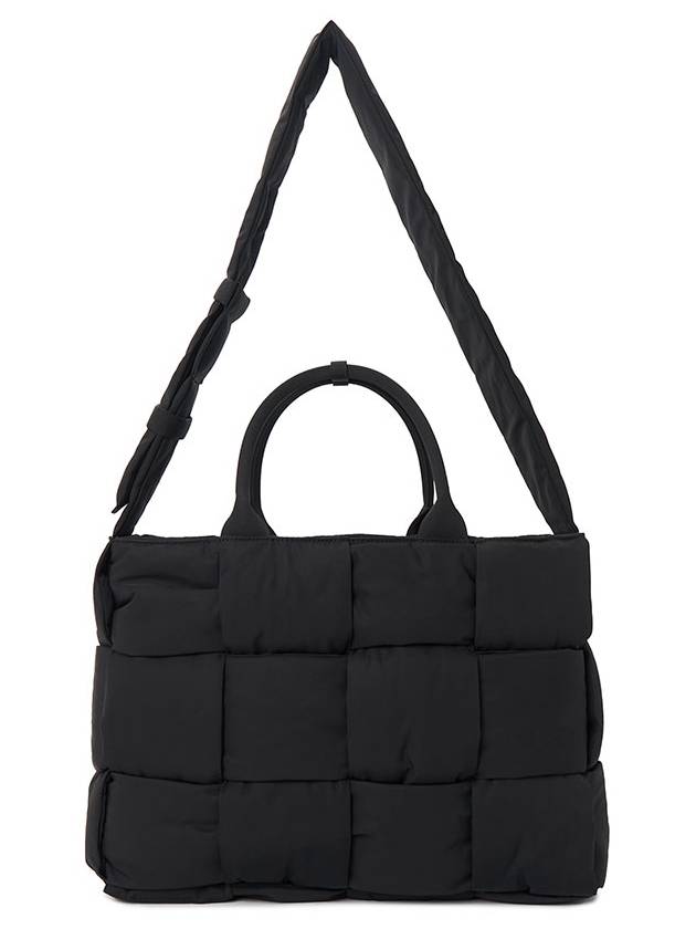 Acro Padded Large Tote Bag Black - BOTTEGA VENETA - BALAAN 7