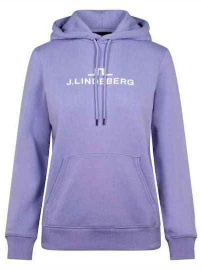 Alpha Logo Print Hoodie Sweet Lavender - J.LINDEBERG - BALAAN 2